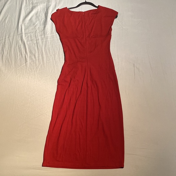 Michael Kors Collection red midi dress - made in Italy size 8 - Picture 5 of 9